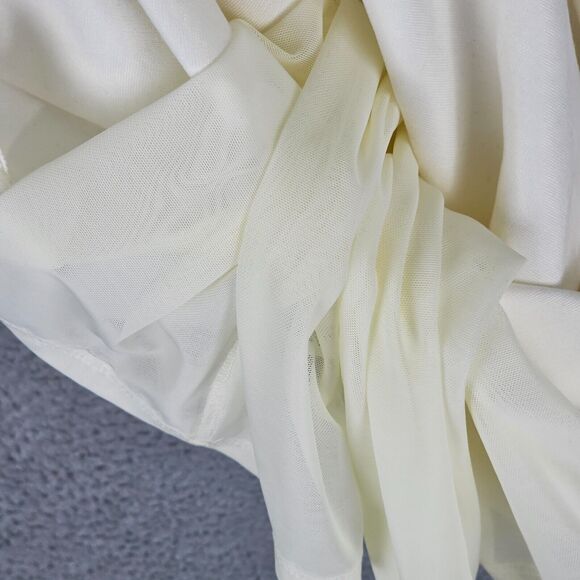 NWT $330 ALICE + OLIVIA Peplum Moira Off White Dress Size 0 - Picture 10 of 11